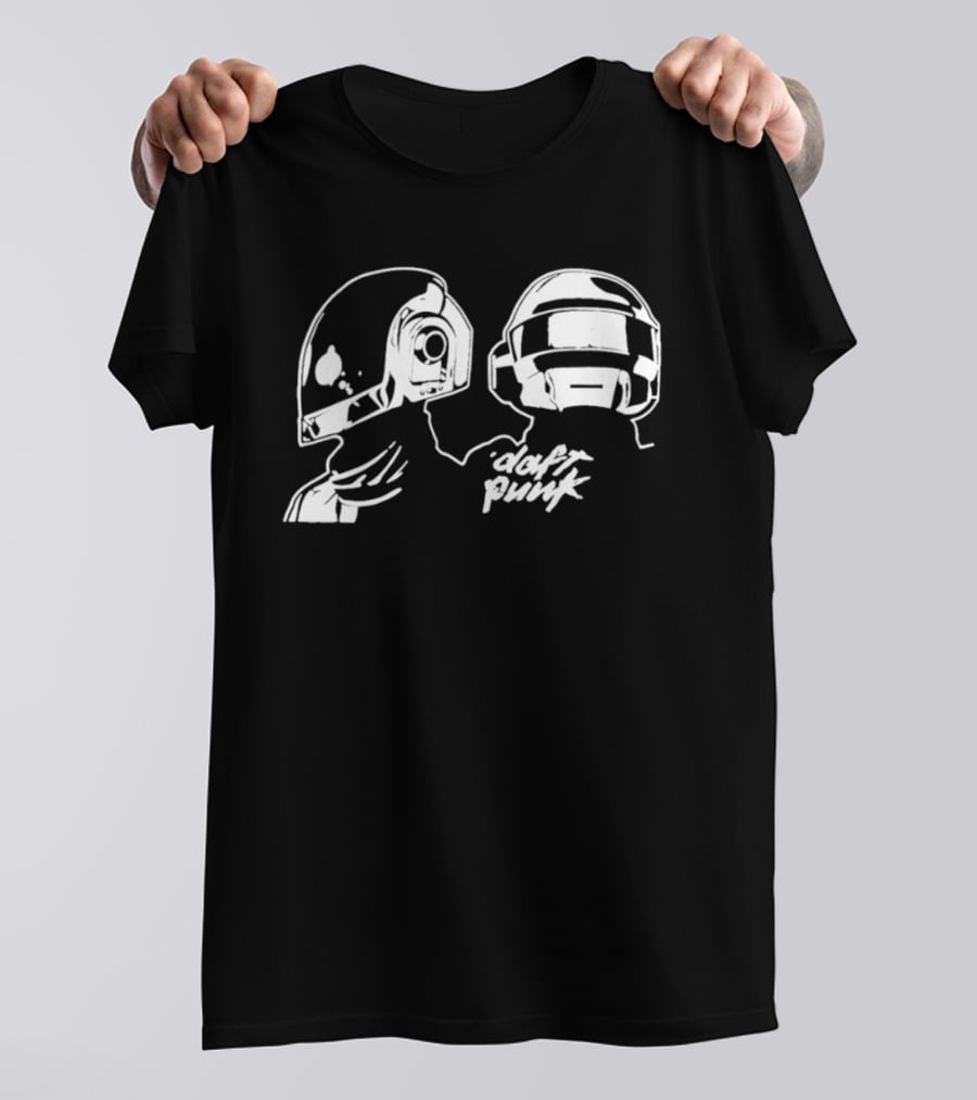 Daft Punk Helmet Duo Electronic Music Guy Manuel De Homem Christo T-Shirt