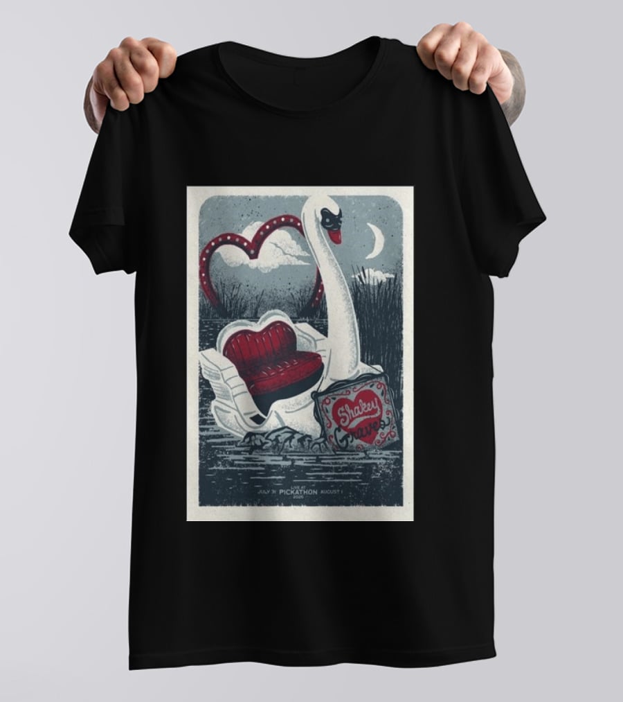 Shakey Graves Pickathon Swan Boat July 31 August 1 Concert T-Shirt