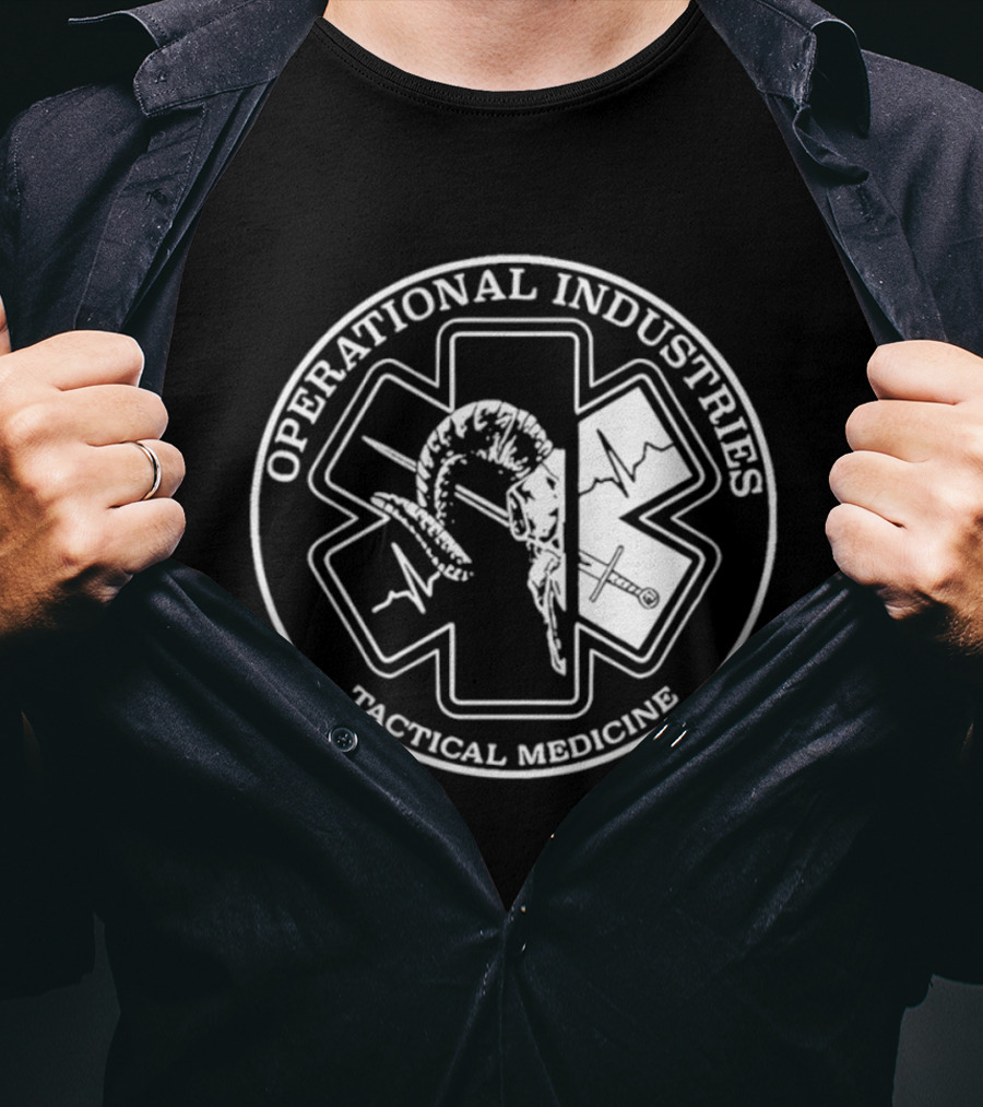 Operational Industries Tactical Medicine Star Of Life With Snake T-Shirt