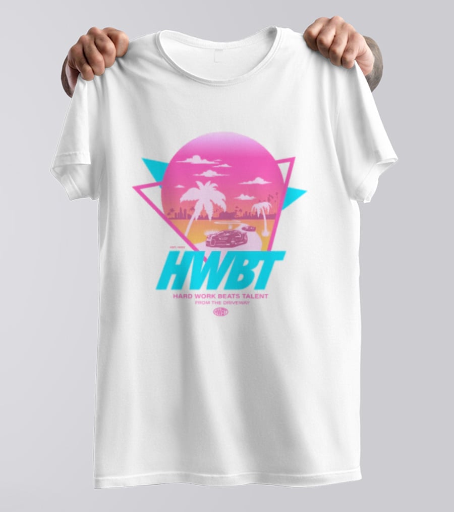 HWBT Miami Dreams Sunset Drive Neon T-Shirt
