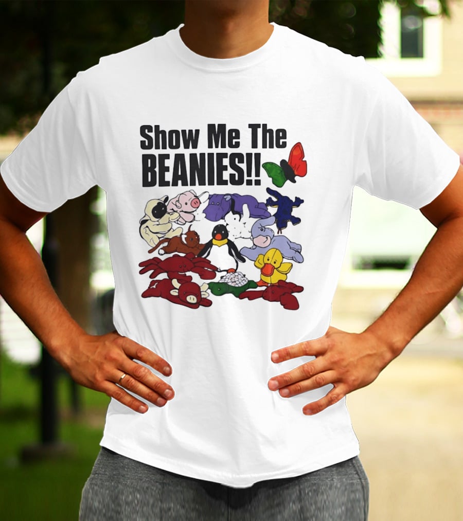 Show Me The Beanies Beanie Babies 90s Nostalgia Collection T-Shirt