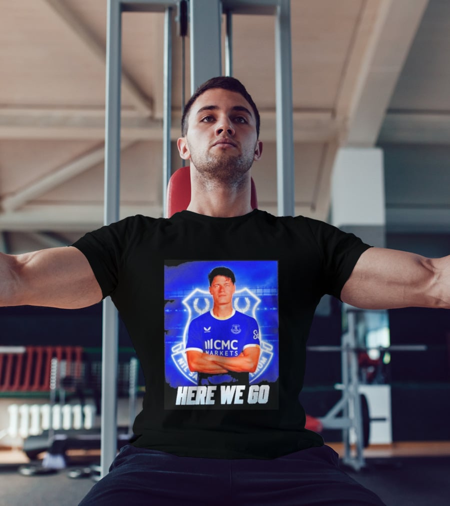 Christian Norgaard Everton Transfer Announcement Here We Go T-Shirt