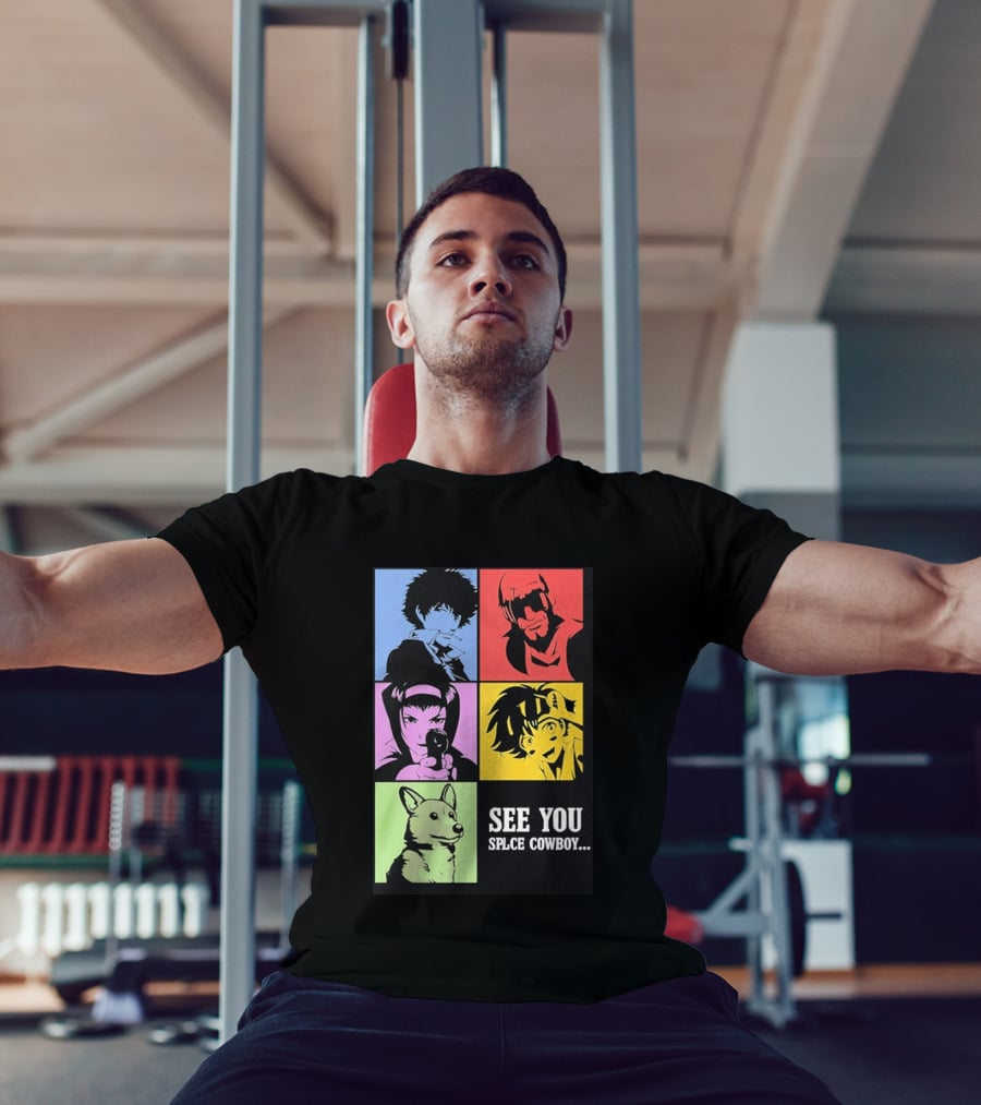 Cowboy Bebop See You Space Cowboy With Character Grid T-Shirt