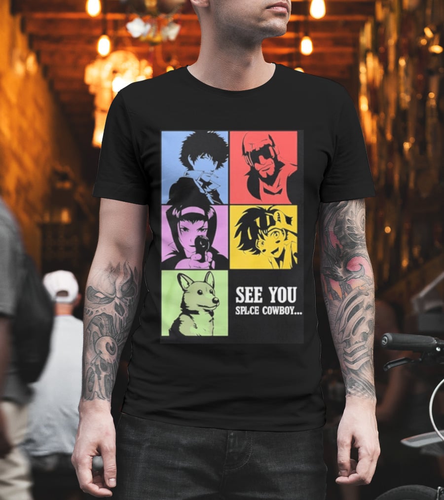 Cowboy Bebop See You Space Cowboy With Character Grid T-Shirt