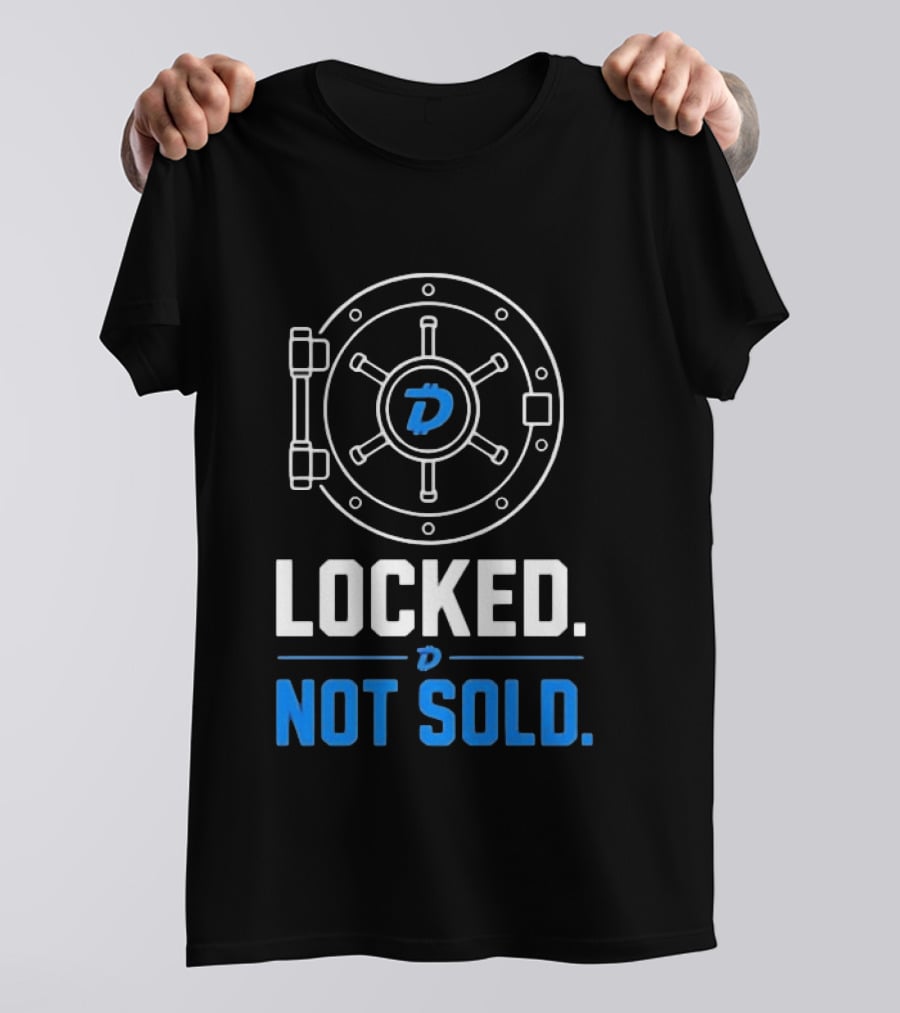 Digibyte Cryptocurrency Vault Locked Not Sold T-Shirt