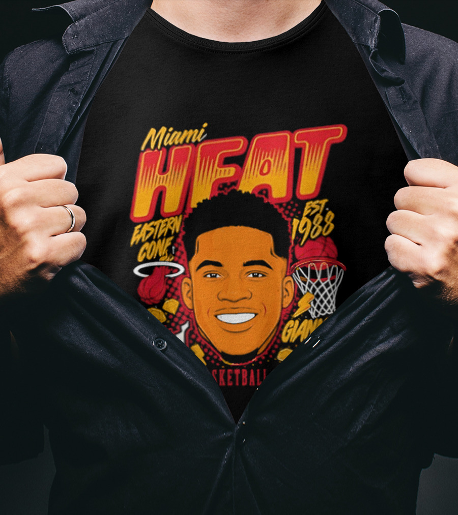 Miami Heat Giannis Antetokounmpo Est 1988 National Basketball Association T-Shirt