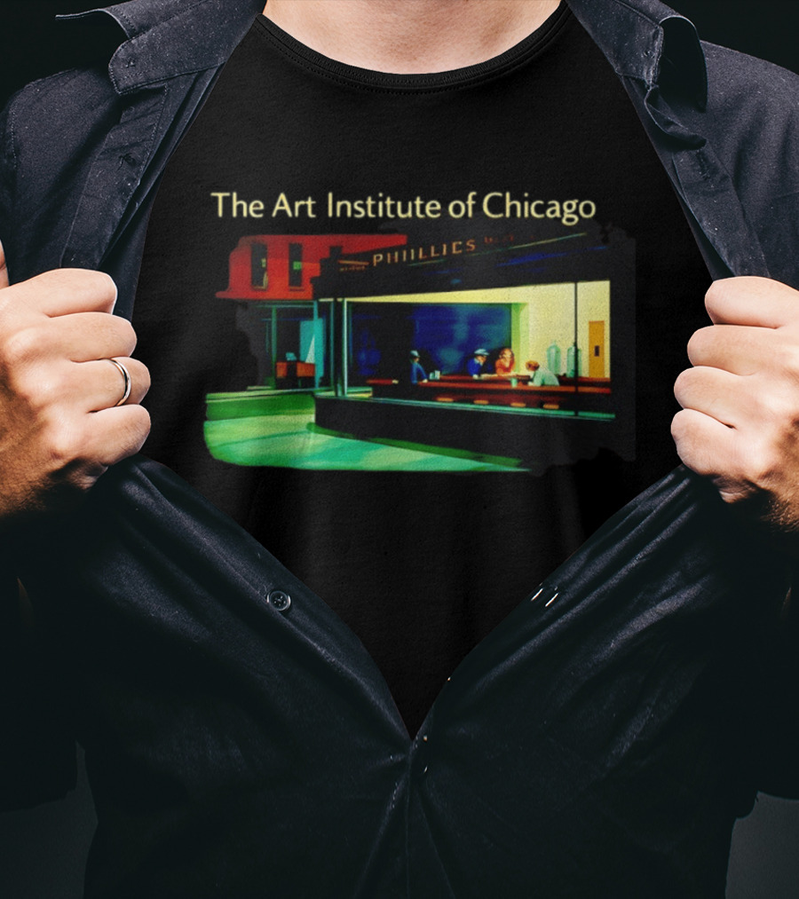 The Art Institute Of Chicago Nighthawks Phillies T-Shirt