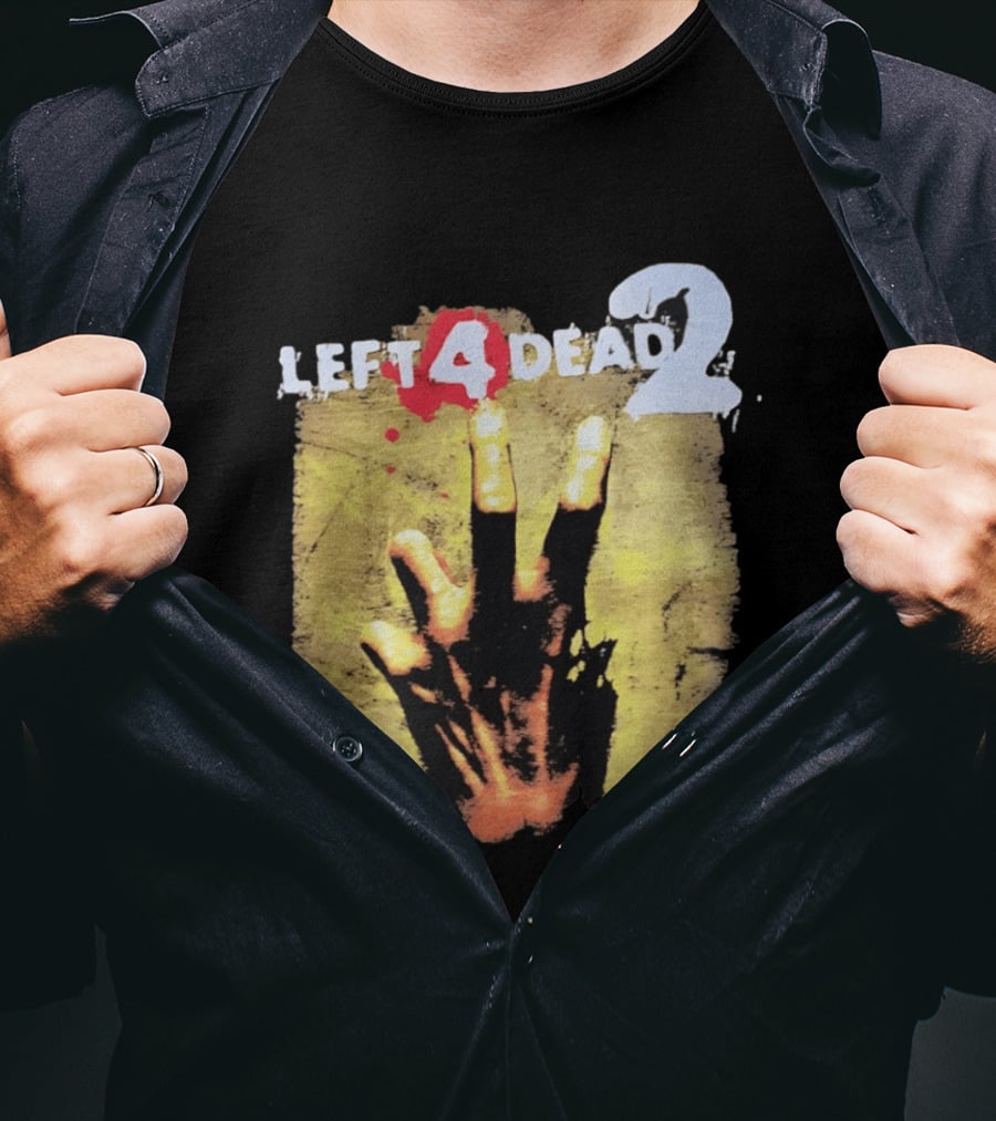 Left 4 Dead 2 Zombie Hand Valve Video Game Survival T-Shirt