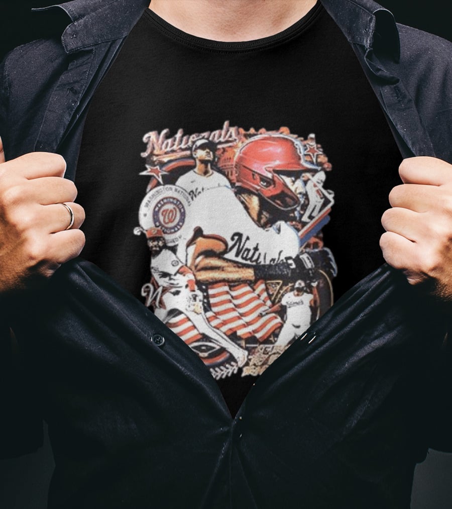 Washington Nationals Legends Baseball Players And Team Highlights T-Shirt