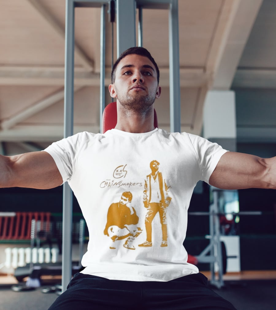 The Chainsmokers Tour Silhouette Band Icon Sketch T-Shirt