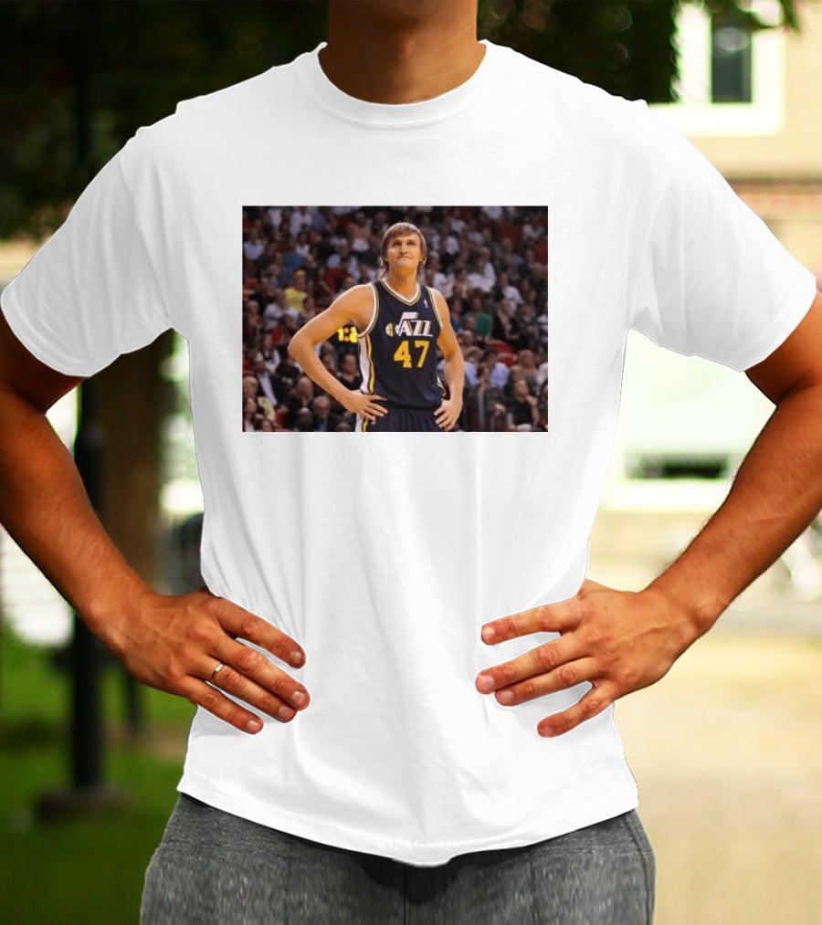 Andrei Kirilenko No. 47 AK 47 Utah Jazz Classic NBA Basketball T-Shirt
