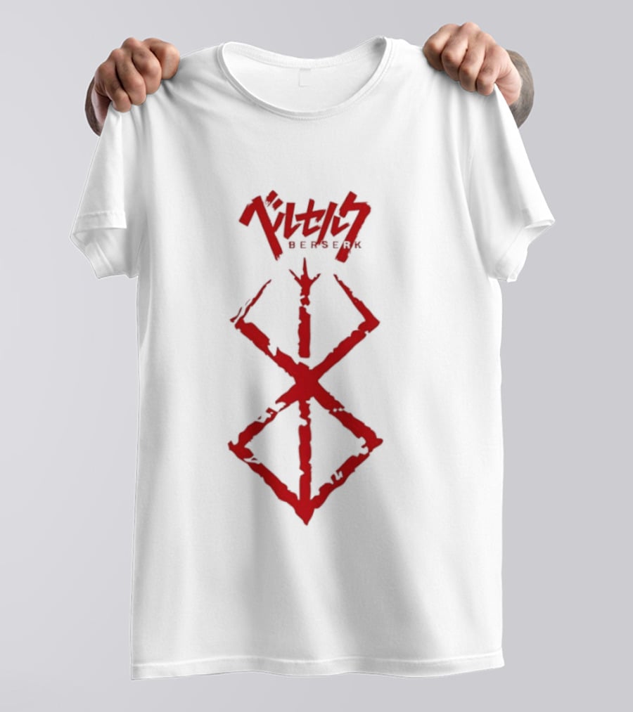 Berserk Sacrifice Symbol Red Japanese Text Anime Series T-Shirt