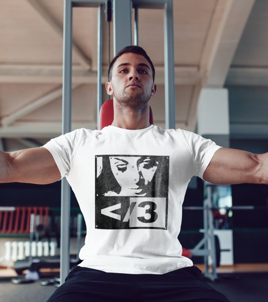Destroy Lonely Store Piercing Face Black White <3 T-Shirt