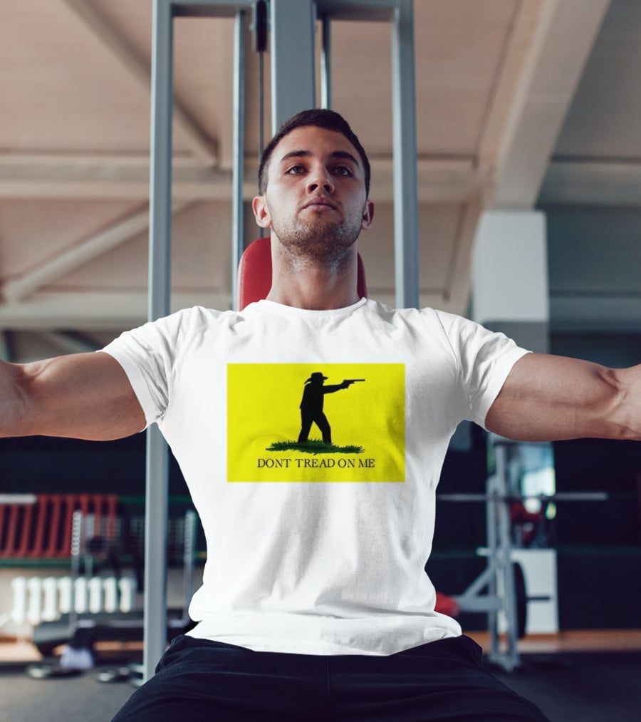 Jordan Salinas Don't Tread On Me Cowboy Silhouette Yellow T-Shirt