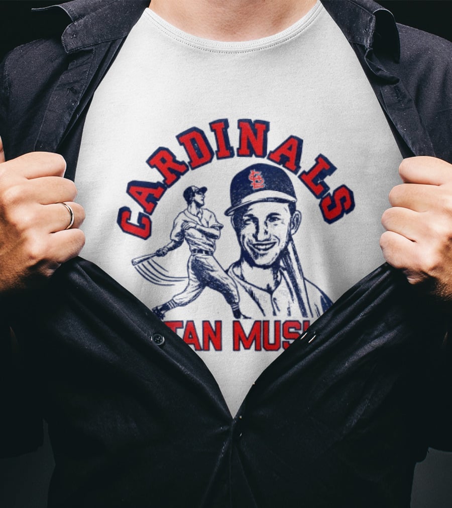 St Louis Cardinals Stan Musial Baseball Legend T-Shirt