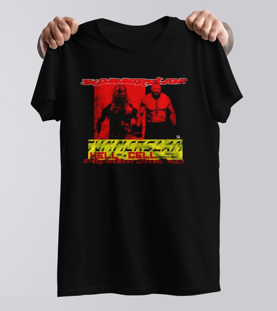 SummerSlam Hell In A Cell Brock Lesnar Oba Femi Cheatin Snakez T-Shirt