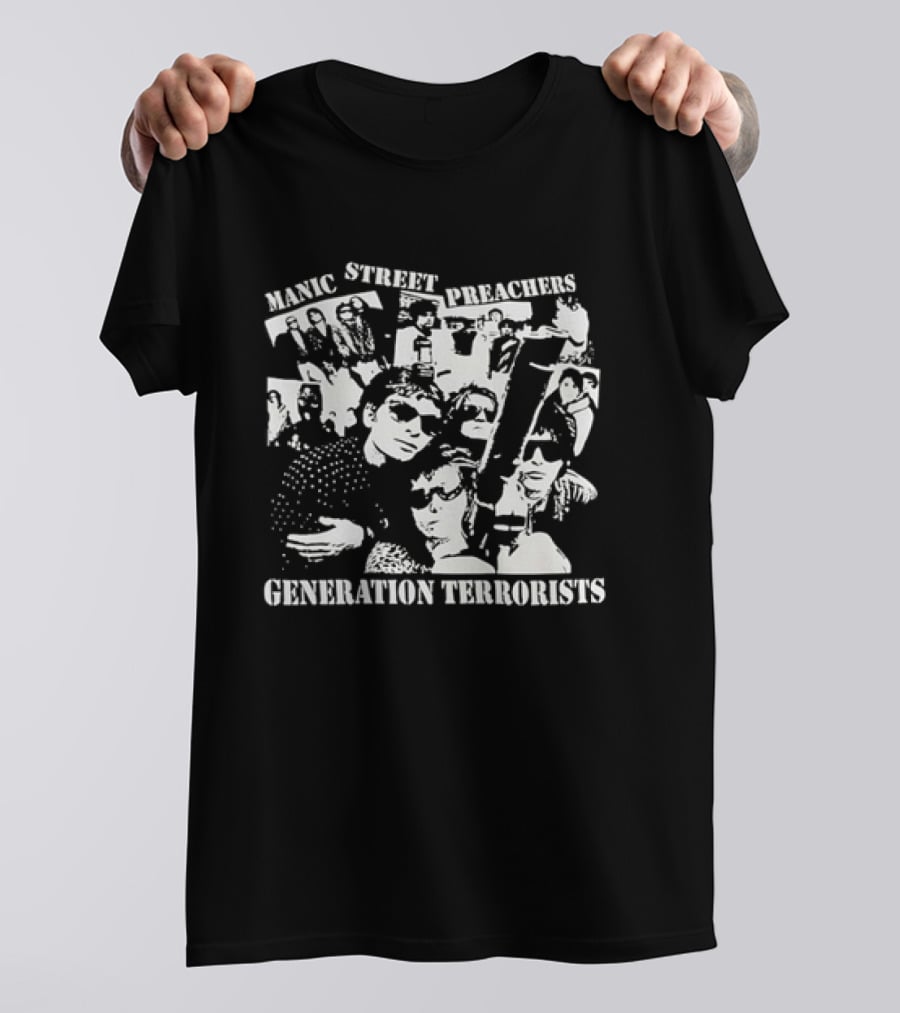 Manic Street Preachers Generation Terrorists Music Album Cover T-Shirt