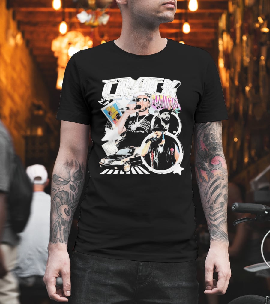 CRACK AMICO Raleigh North Carolina Hip Hop T-Shirt