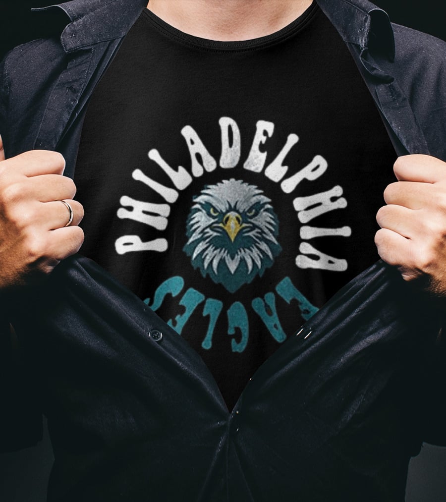 Philadelphia Eagles Yesterday Today Tomorrow Forever No Matter What Diamond Heart T-Shirt