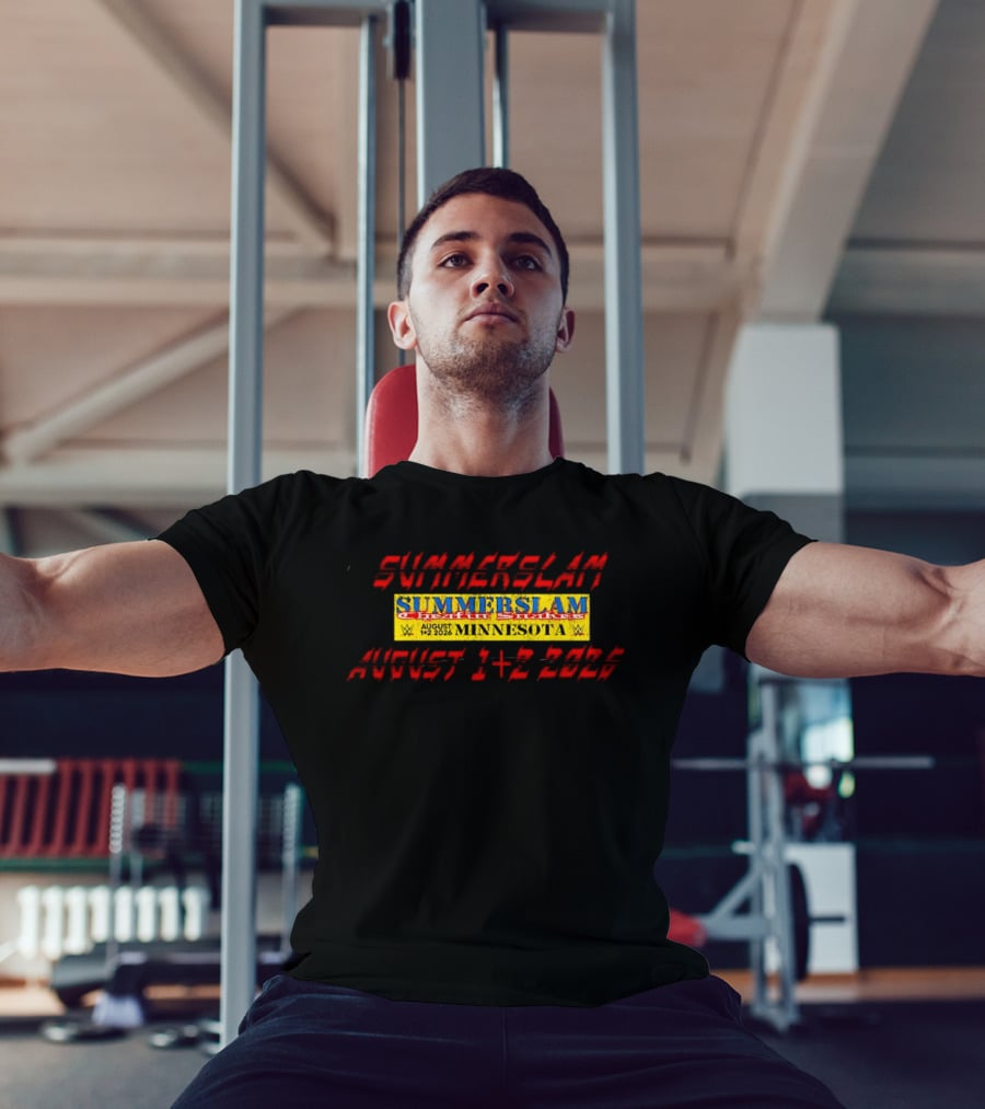WWE SummerSlam Cattle Stakes Minnesota August 1 2 2026 T-Shirt