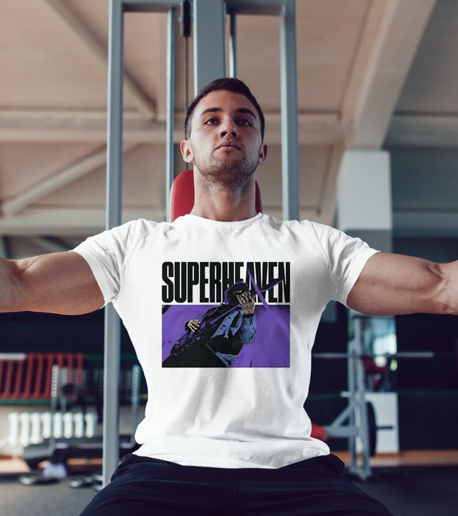 Superheaven Guitarist Performance Alternative Rock Purple Aesthetic T-Shirt