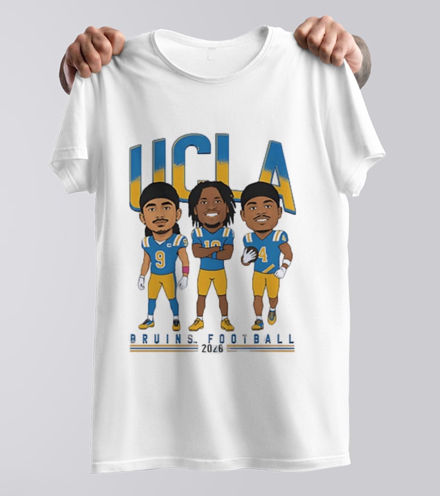 UCLA Bruins Football 2026 Players Cartoon Characters T-Shirt