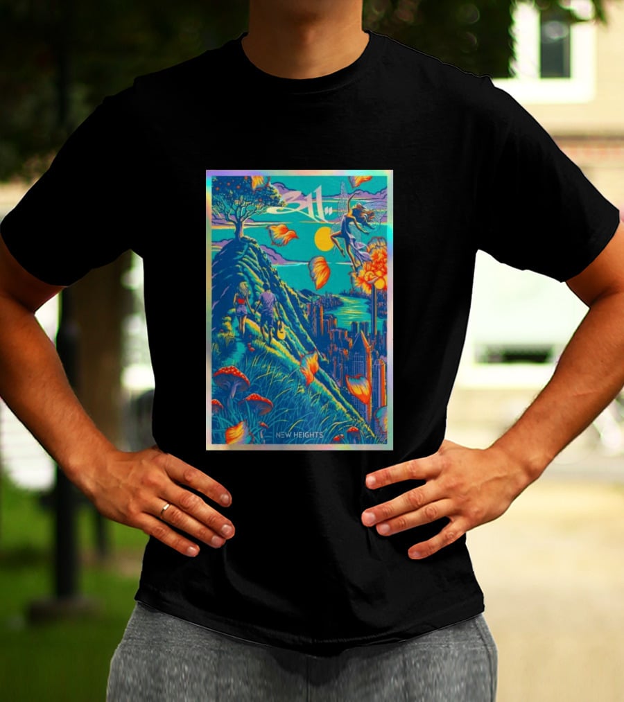 311 New Heights 2026 Fairy Cityscape Guitar Walk T-Shirt