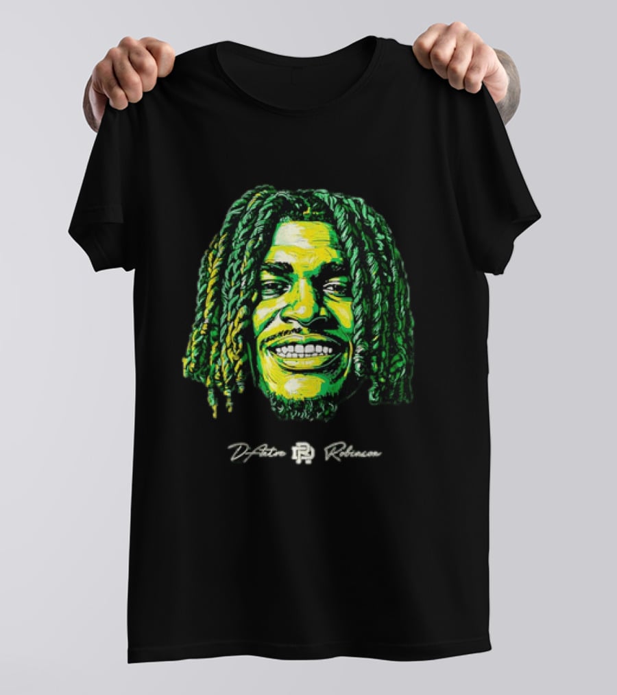 D’Antre Robinson Oregon Ducks NCAA Football Big Head T-Shirt