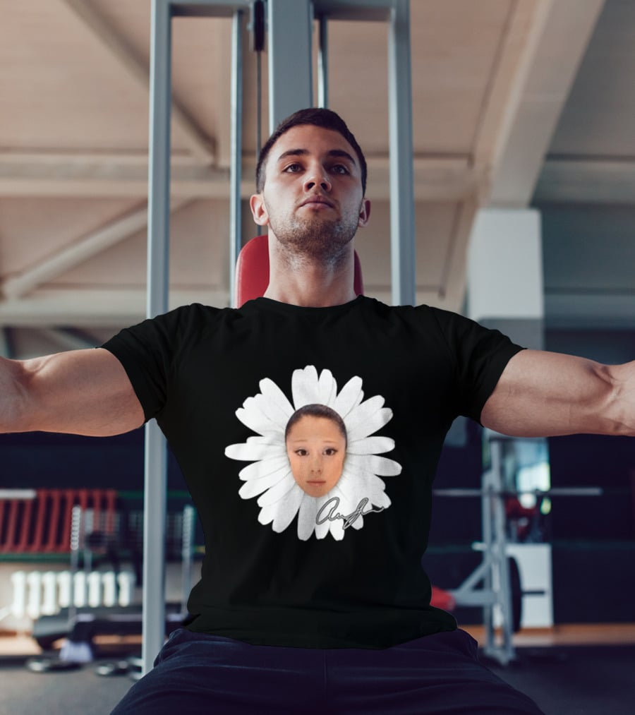 Ariana Petal Daisy Meme Face Cute Signature T-Shirt