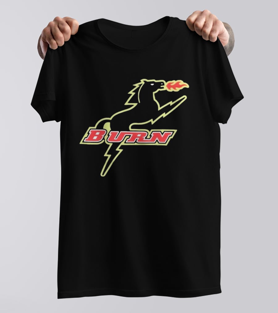 Burn Fire Breathing Horse Team T-Shirt