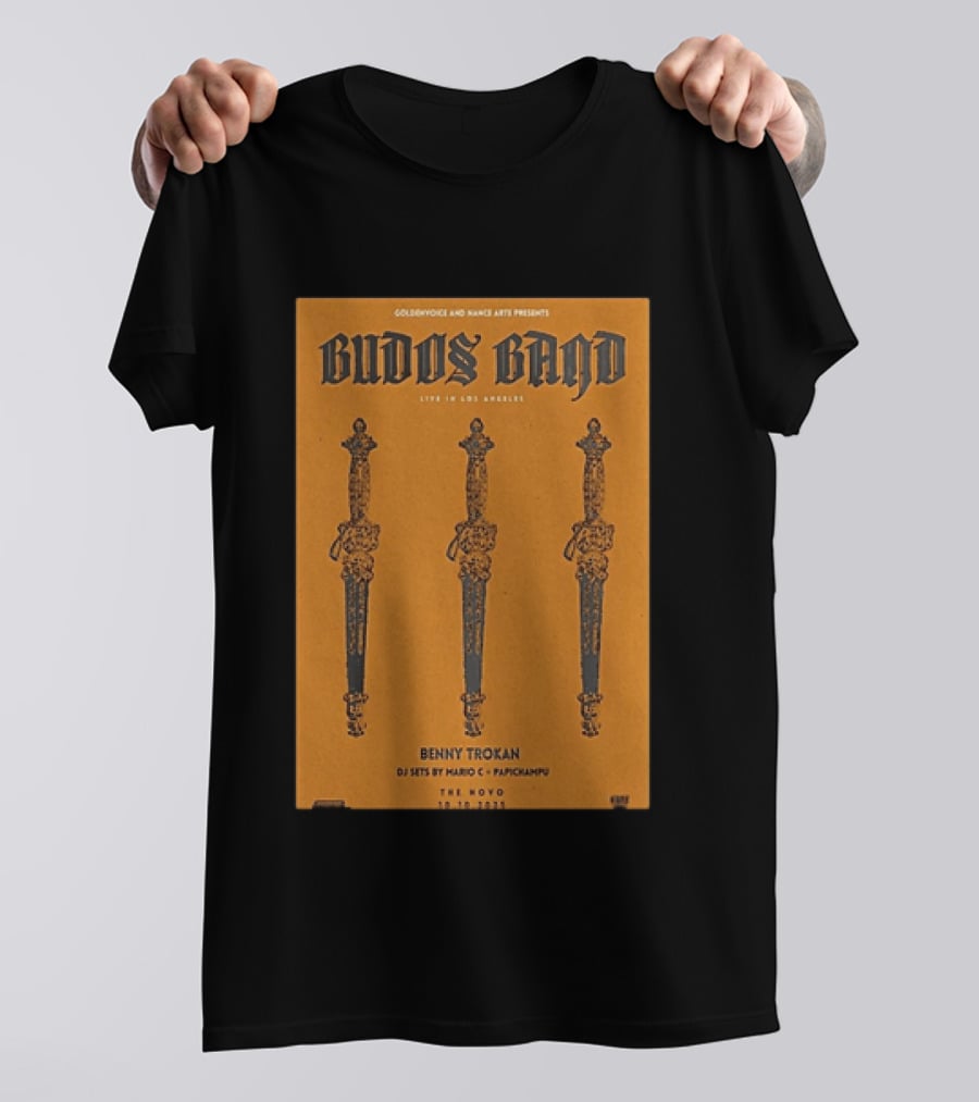 Budos Band Live Los Angeles The Novo October 10 2025 Benny Trokan Mario C Pachyman T-Shirt