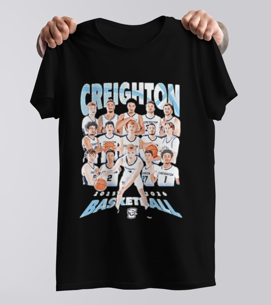 Creighton 2026 Basketball Team Players Roster T-Shirt