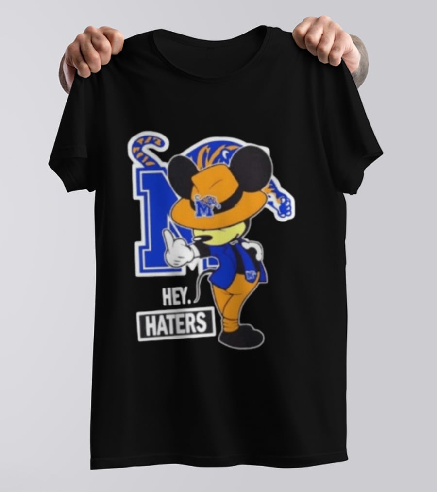 Mickey Hey Haters Memphis Tigers Football Fan T-Shirt