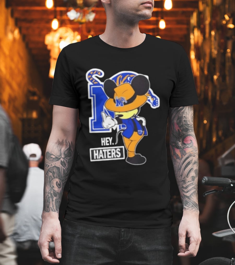 Mickey Hey Haters Memphis Tigers Football Fan T-Shirt