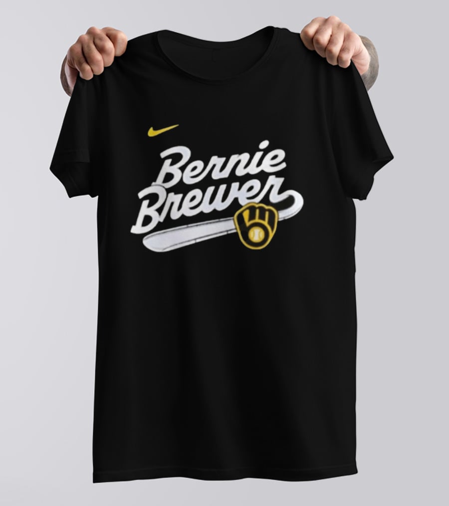 Bernie Brewer Milwaukee Brewers Iconic Bat And Ball Nike T-Shirt