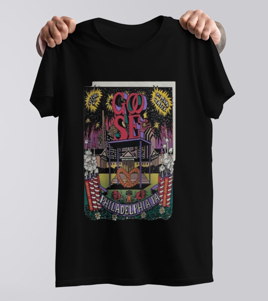 Goose Philadelphia Pa October 4 2025 Td Pavilion At The Mann Concert Event T-Shirt