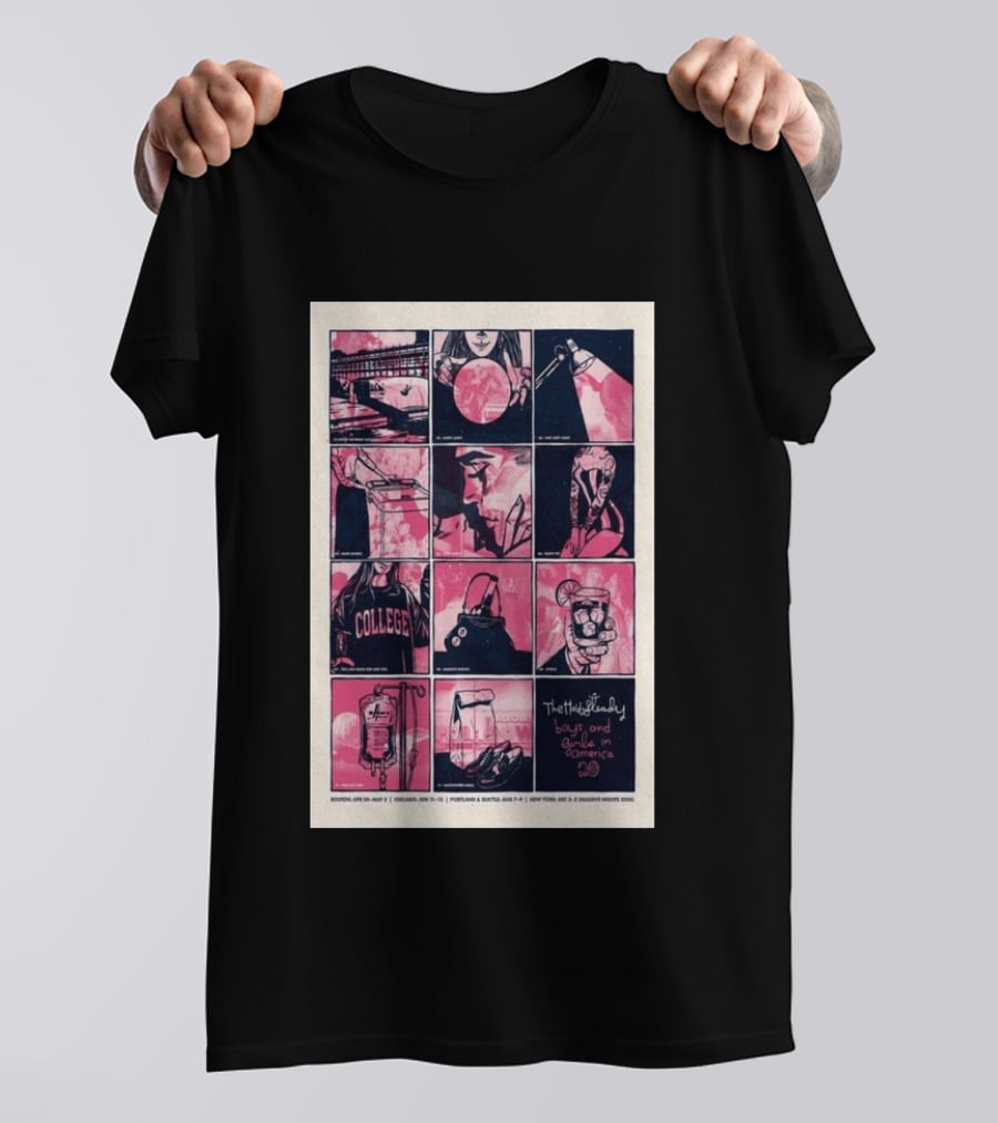 The Hold Steady Boys And Girls In America Tour 2026 Boston Chicago Portland Seattle New York T-Shirt