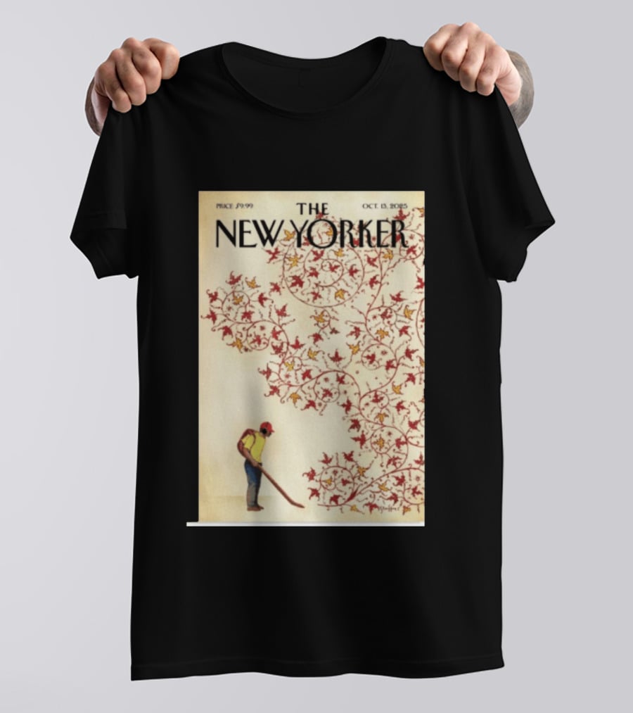 The New Yorker October 13 2025 Brian Stauffer Winds Of Change Vintage Cover T-Shirt