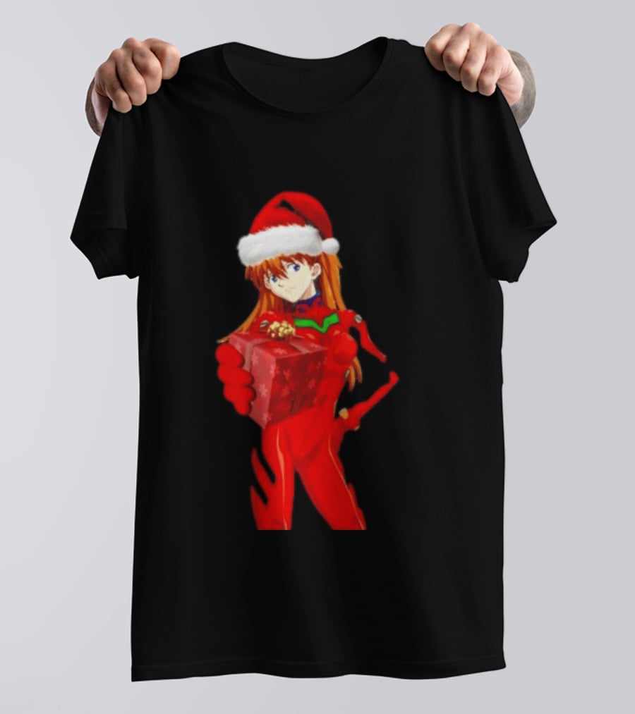 Asuka Christmas Present Neon Genesis Evangelion Anime T-Shirt