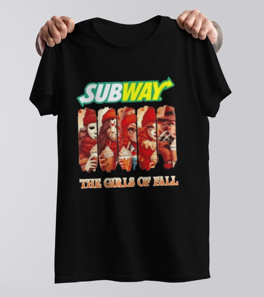 Trendy Subway The Girls Of Fall Cosplay Halloween T-Shirt