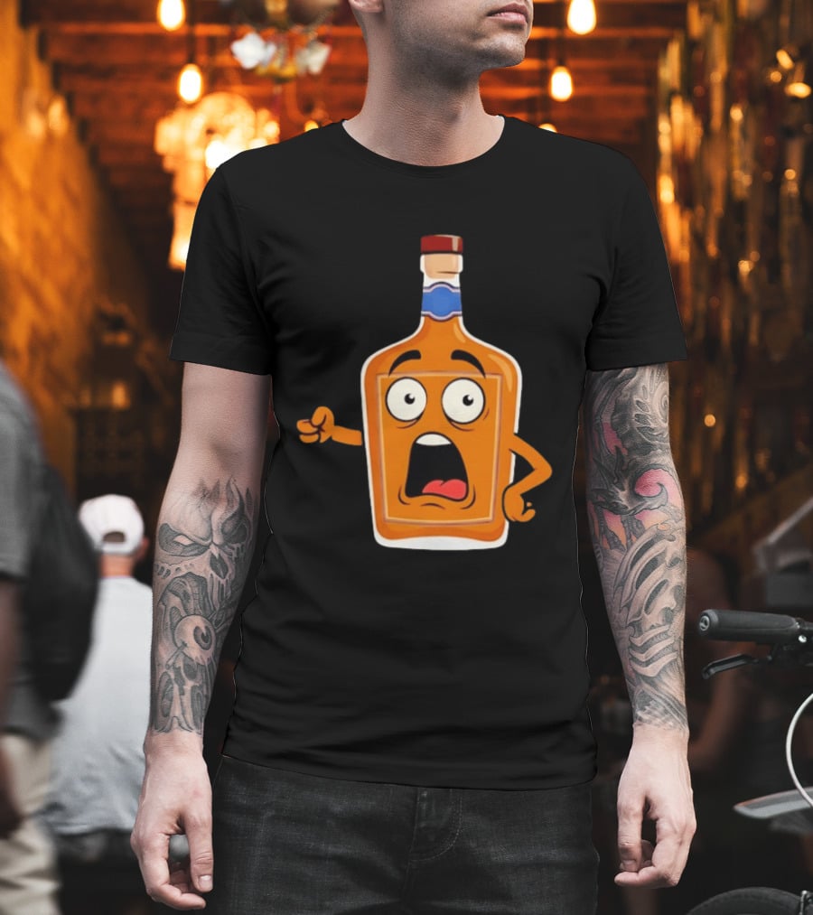 Tears Of The Left Whiskey Funny Cartoon Expression T-Shirt