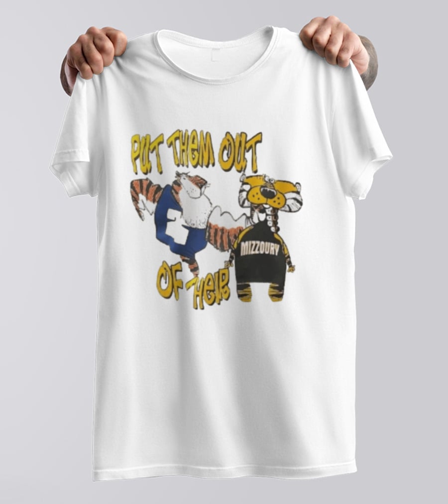 Put Them Out Of Their Mizzoury Auburn Tigers Missouri Tigers T-Shirt