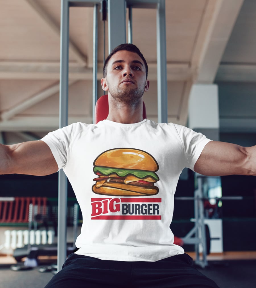Big Burger Cheeseburger Fast Food Hamburger T-Shirt