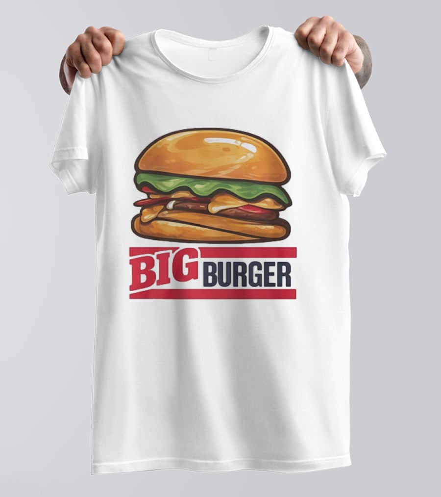 Big Burger Cheeseburger Fast Food Hamburger T-Shirt