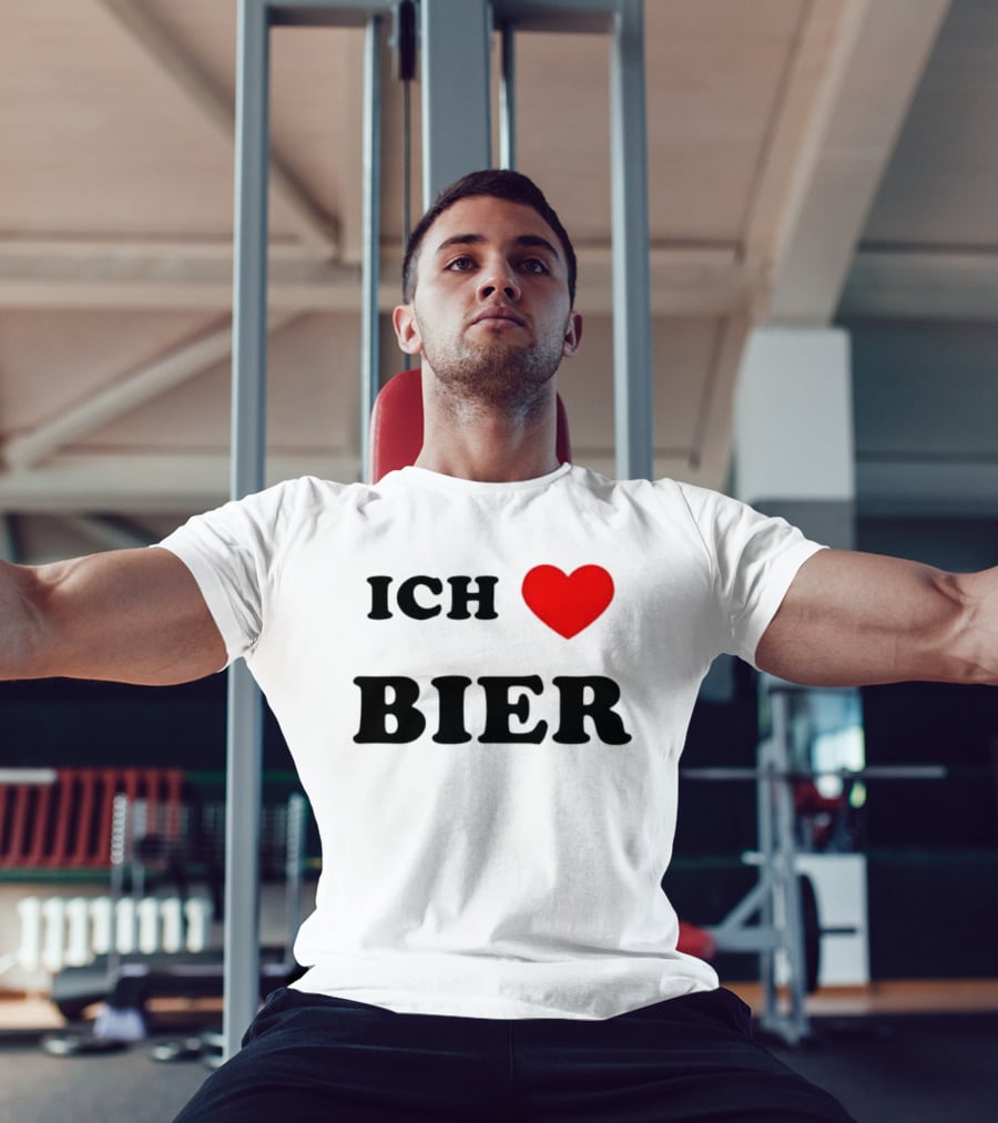 Ich Liebe Bier Heart Symbol For Beer Lovers T-Shirt