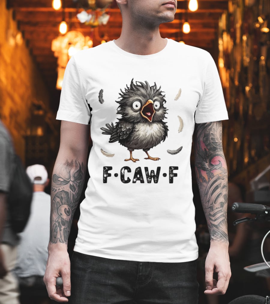 F Caw F Classic Baby Chicken With Feathers T-Shirt
