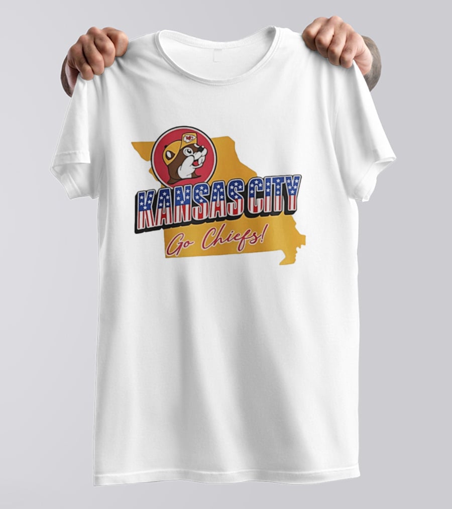 Kansas City Chiefs Buc Ees Go Chiefs Patriotic Kansas City T-Shirt