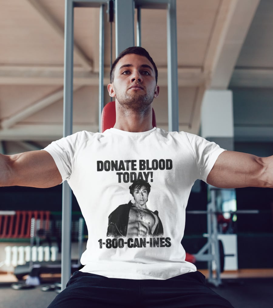 Mad Tsai Store Donate Blood Today 1 800 Can Ines White T-Shirt