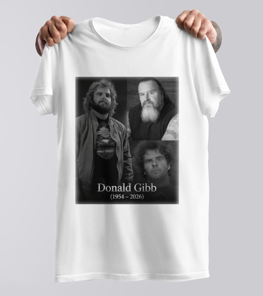 Donald Gibb 1954 2026 Harley Davidson T-Shirt