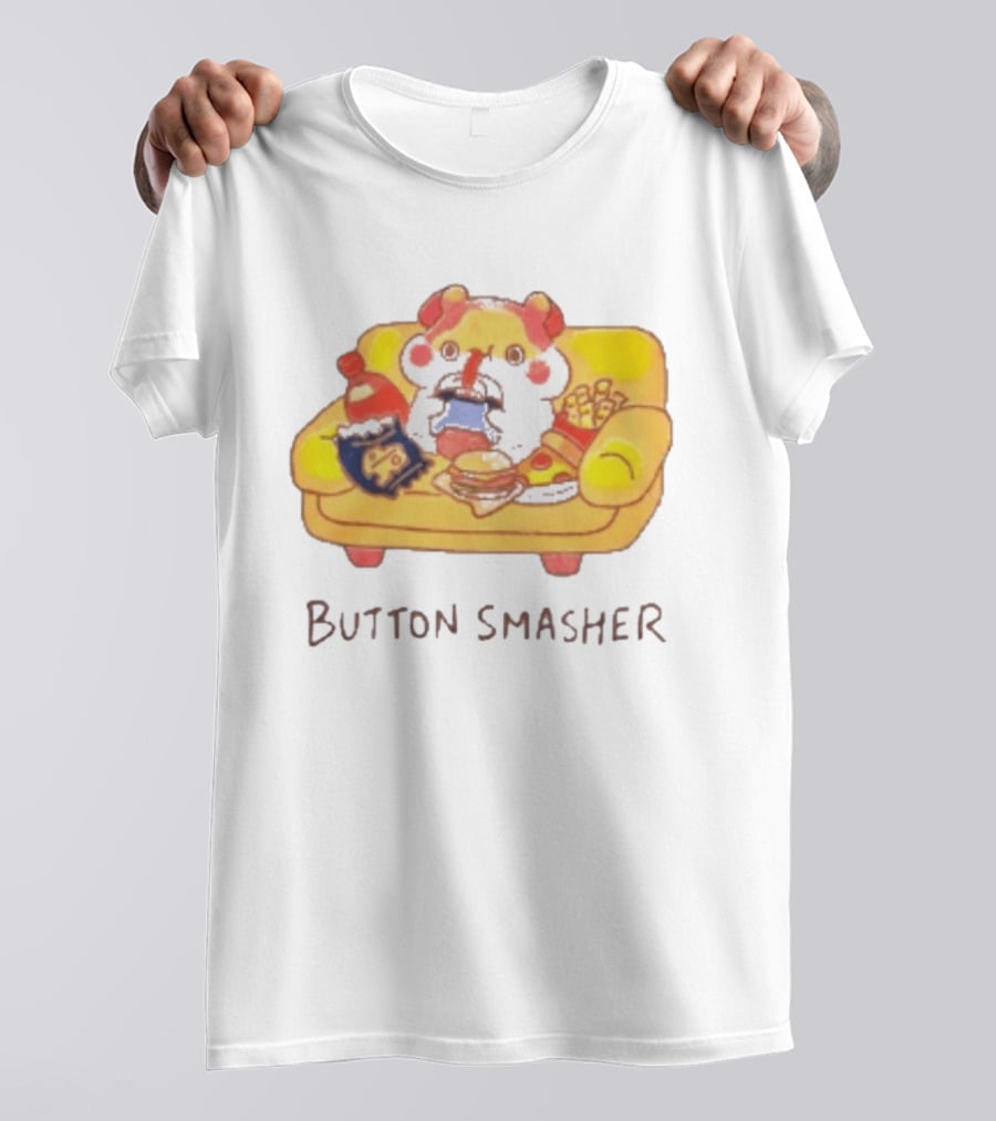 Classic Muffin Corner Muffinmaru Button Smasher Couch Potato Gamer Snack Time T-Shirt